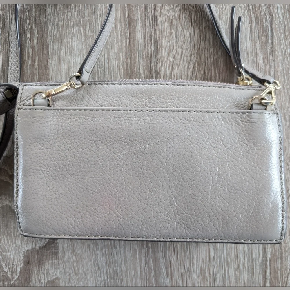 Kate Spade NY Alegra Bag Larchmont Ave Taupe Pebbled Leather